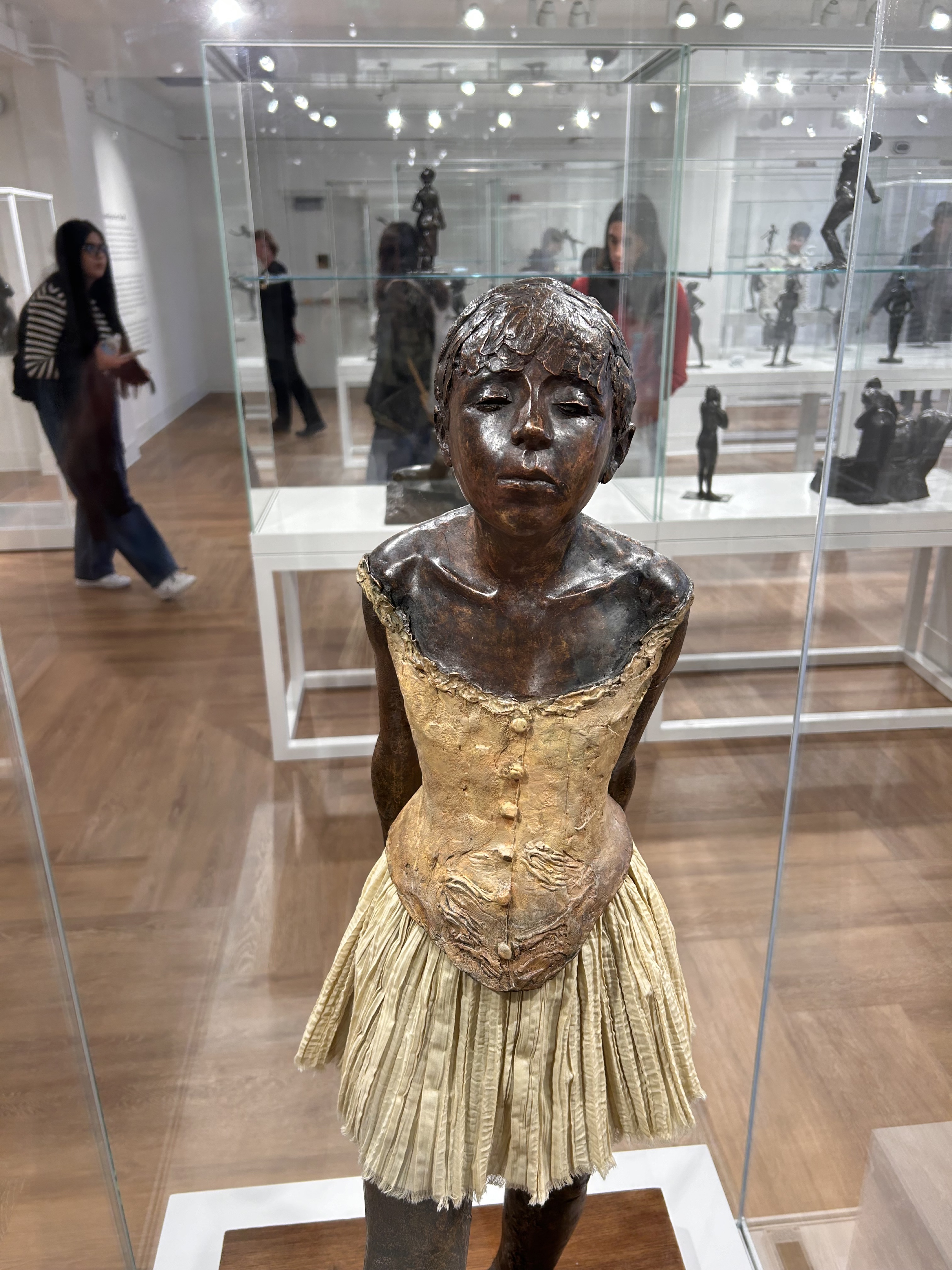 Edgar Degas bronzes on display